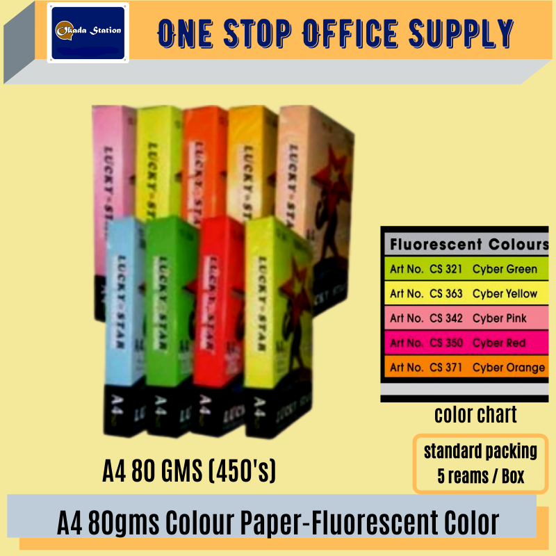 A4 PAPER 80GMS COLOR PAPER-CYBER COLOUR / Colour Paper / Cyber Colour Colour Paper / A4 Size Colour Paper / Colour Paper 80gms