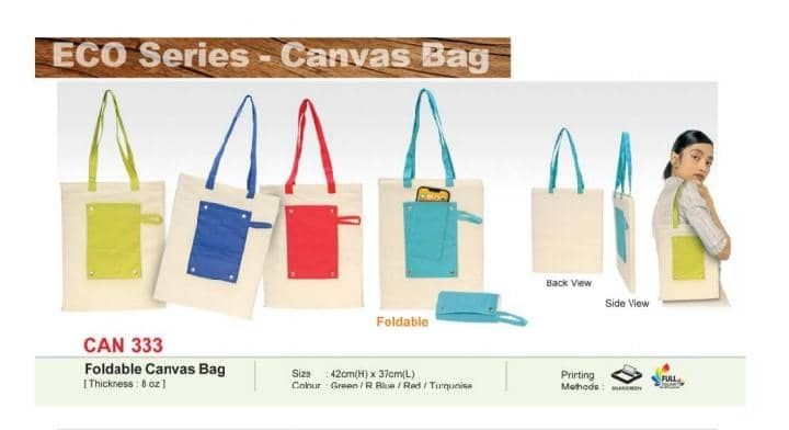 CAN 333 Foldable Canvas Bag