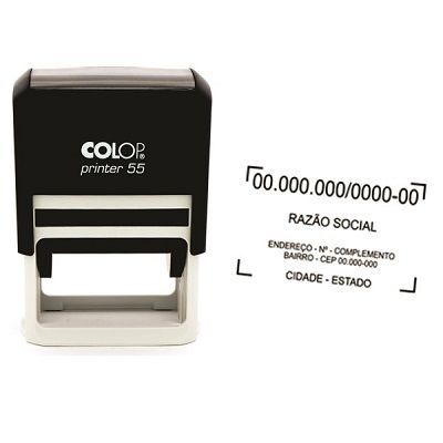 COLOP Self-Inking Text Stamp P55 39mm x 59mm