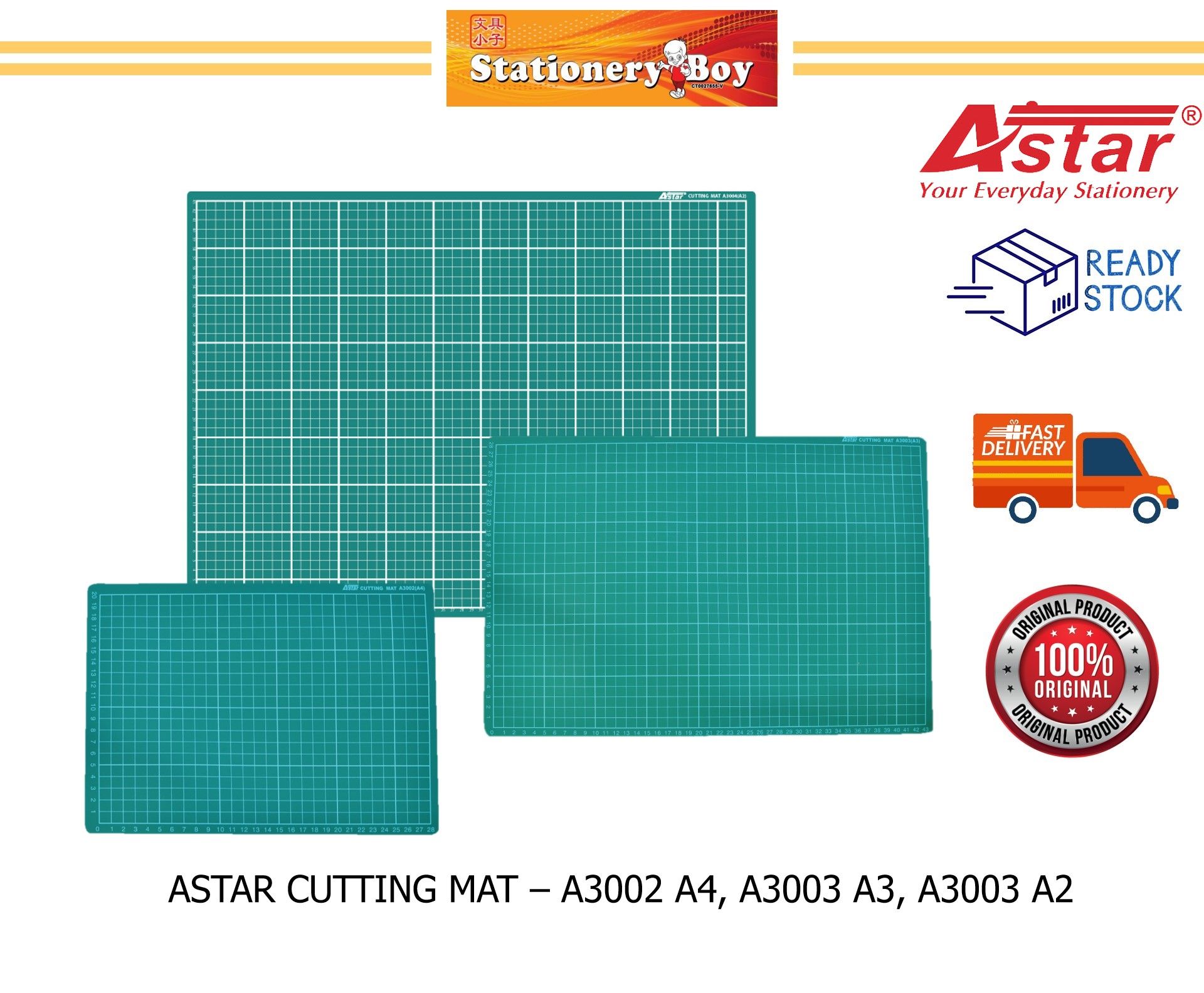 ASTAR Cutting Mat / Alas Pemotong - A3002 (A4), A3003 (A3), A3004 (A2)