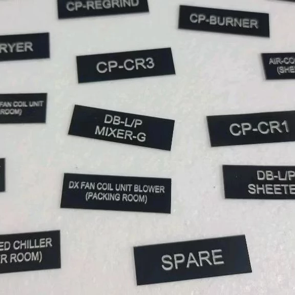 OEM Industrial Panel Tagging Nameplate 40mmx30mmx1.3mm (Custom Engrave)