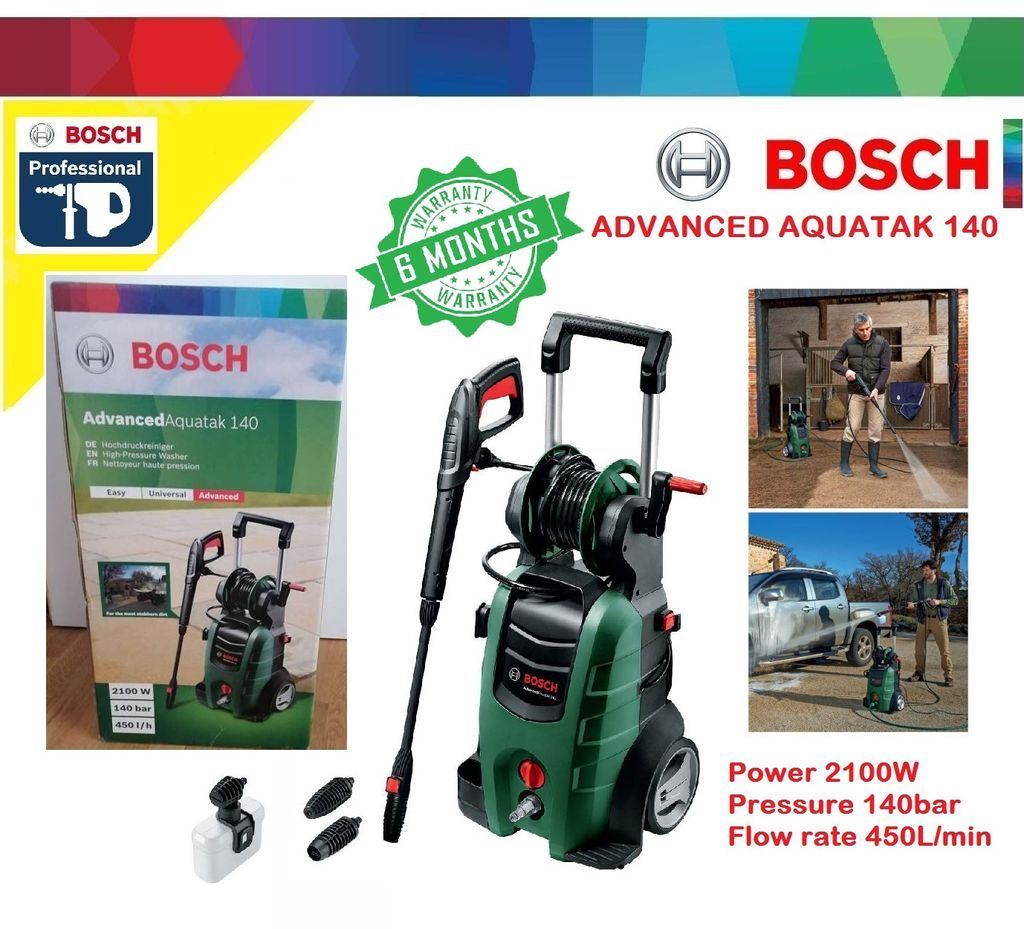 BOSCH Advanced Aquatak 140 High Pressure Cleaner 2100W 140 Bar