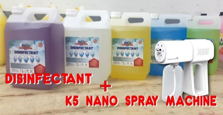 KN 5 & LIQUID BRAND: DOLIVE (KKM) certify OCHA NANO DISINFECTANT SPRAY (KN 5) MACHINE SET PACKAGE + NANO MIST LIQUID 5 LITER(BRAND: DOLIVE-KKM CERTIFY)-FREE DELIVERY SEMENANJUNG SAHAJA