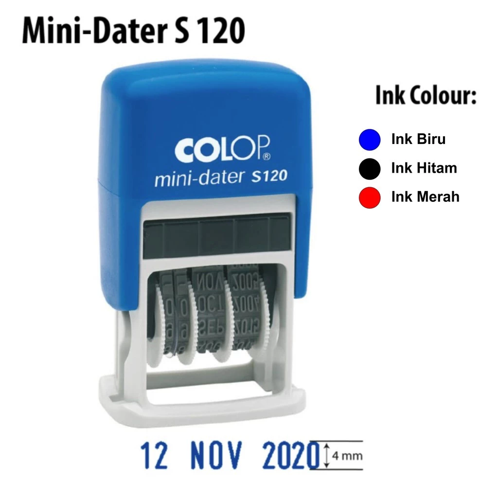 COLOP Mini-Dater S120 / Cop Tarikh yang Simple dan Popular for Office Use