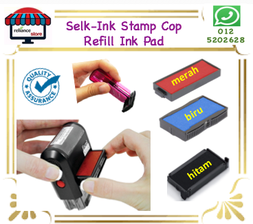 Replacement Stamp Ink Pad (Self-Ink Stamp) / Colop Ink Pad / Shiny Ink Pad / Refill Stamp Ink Pad # Warna Ink : Biru / Hitam / Merah # Square Stamp # Round Stamp # Dater Stamp # RP0739 ( KTT : 1 Unit )