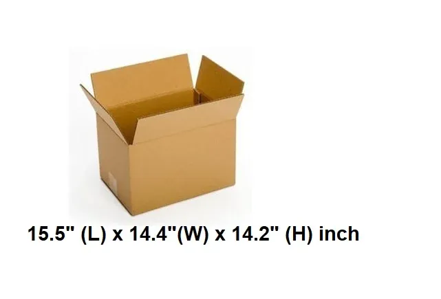 CORRUGATED BOX, CARTON BOX, PACKING BOX 395 (L) x 366(W) x 363 (H)mm ( 15.5" (L) x 14.4"(W) x 14.2" (H) inch ) DOUBLE LAYER