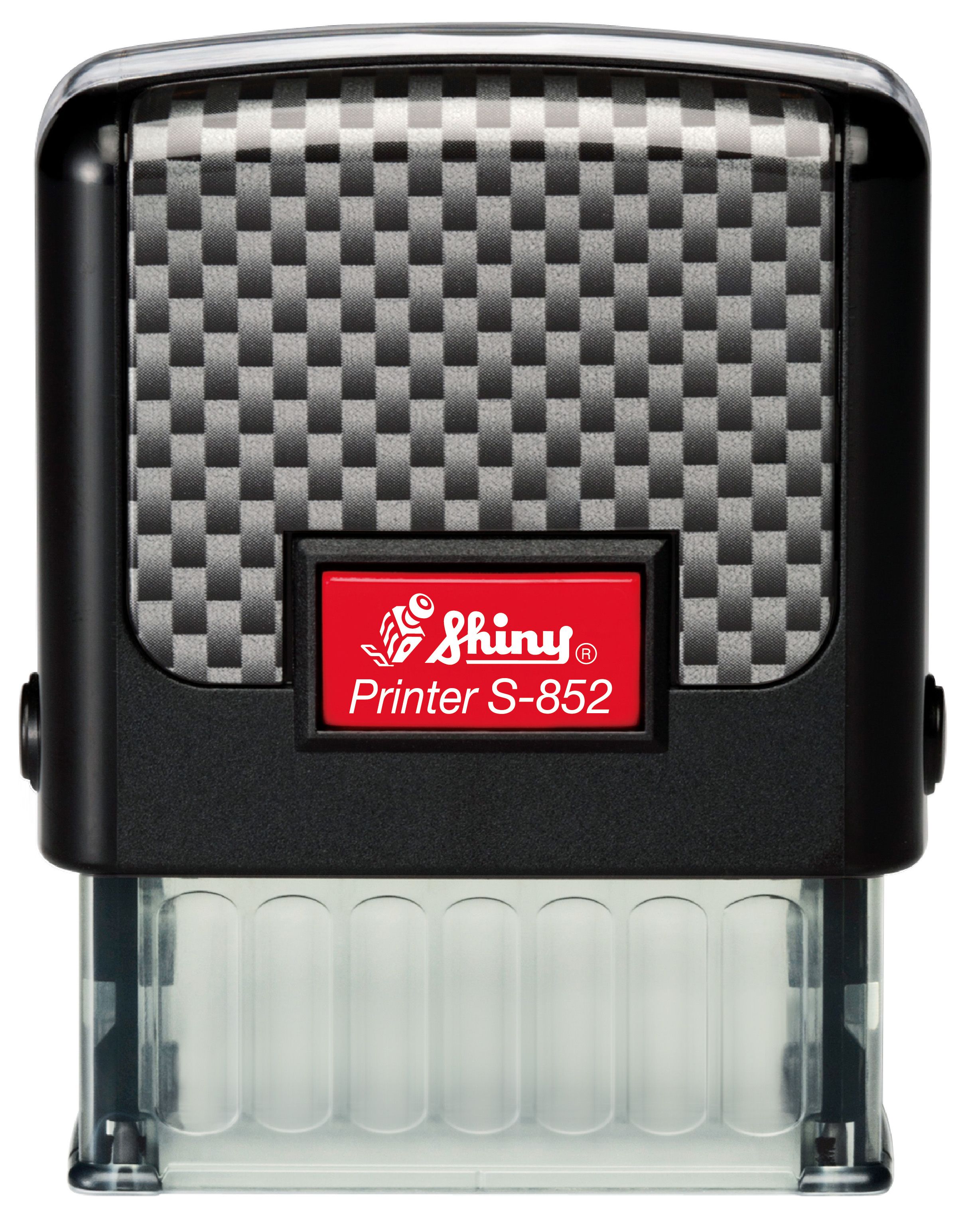 Shiny Self-Inking Stamp Printer S-852 14mm x 38 mm