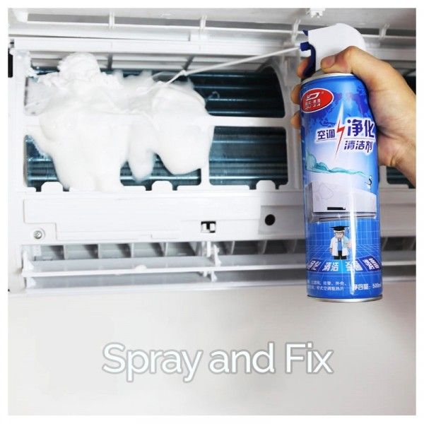 Aircond Cleaner Spray 500ml Air Conditioner Cleaner for Air Con Dust Freeze Aircon Cleaner