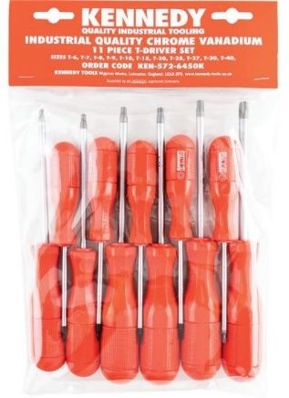 Kennedy
Hi-Grip, Torx, Screwdriver Set, Set of 11
