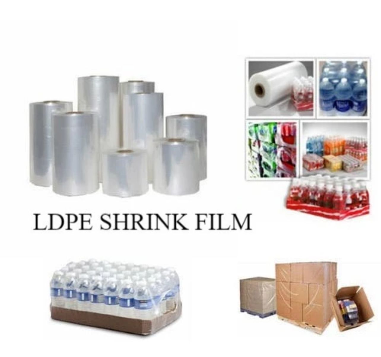 LDPE Shrink Film PE Heat Shrink Full roll Packing