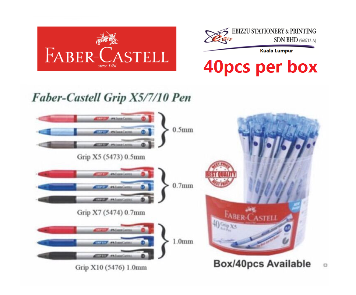 Faber-castell Grip X4 /X5/X7/X10 (1 box 40 pcs)