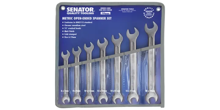 6-19mm CH/VANADIUM O/E SPANNERSET 7PC