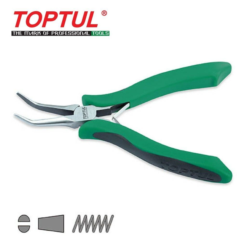 TOPTUL PRO-SERIES ELECTRONICS BENT NOSE PLIERS DFCK2206