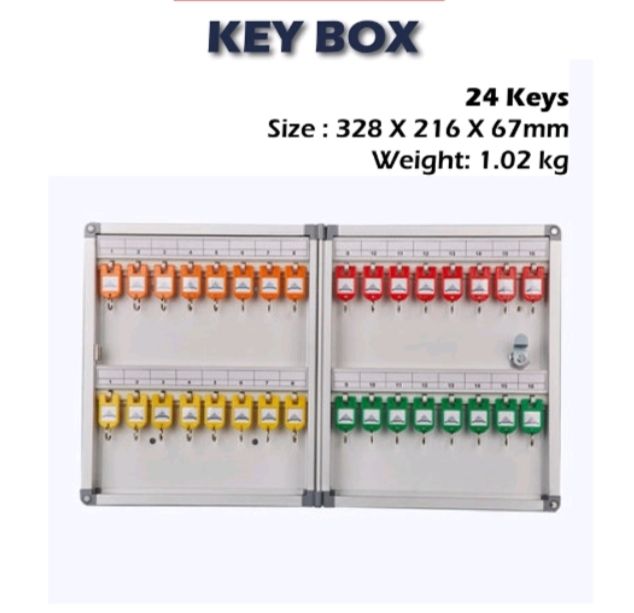 Key Box Cabinet 24 key Pcs - 120 Key Ocha Key Box Cabinet 24 key Pcs - 120 Key with free Delivery