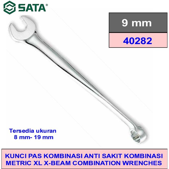 Sata XL X-BEAM COMBINATION WRENCH 9MM