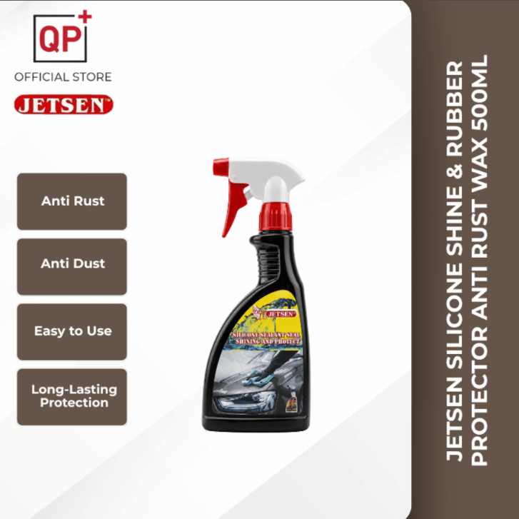 JETSEN SILICONE SHINE & RUBBER PROTECTOR ANTI RUST WAX 500ML l PELINDUNG GETAH & SILIKON l 防锈光亮蜡-