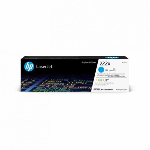 HP W2221X CYAN TONER (222X)