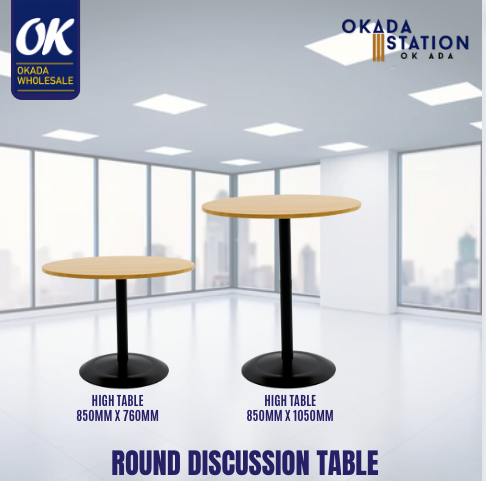 APEX DISCUSSION TABLE (850MM) NORMAL & HIGHT TABLE / OFFICE TABLE / DISCUSSION TABLE / BAR TABLE / TABLE