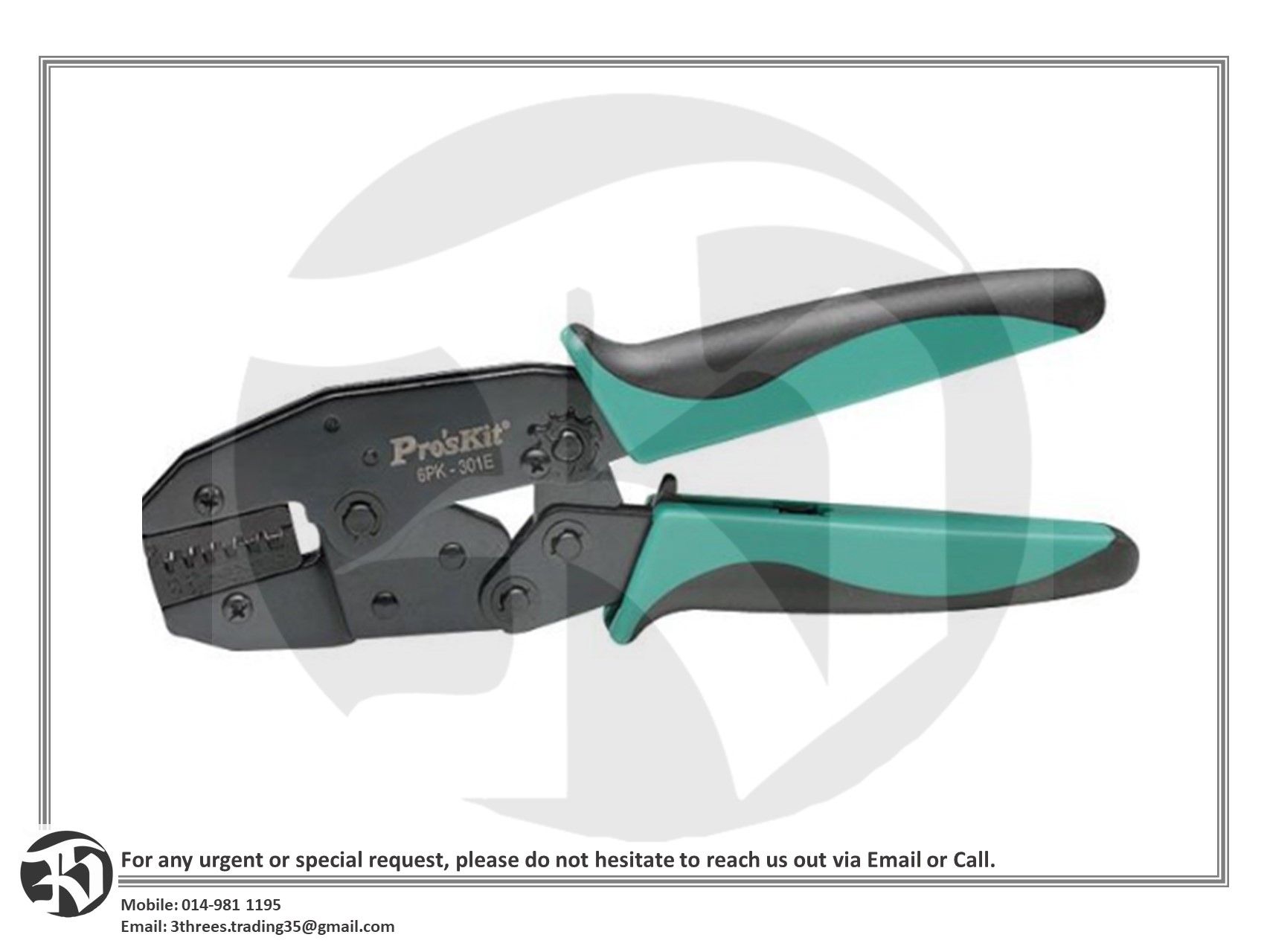 Pro'sKit 6PK-301E Pin Terminals Crimping Tool (220mm)