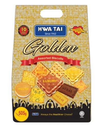 HwaTai Golden Assorted Biscuits 505g
