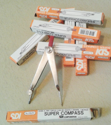 SDI Geometric Compasses Drawing Circle + Pencil Lead *Made in Taiwan*