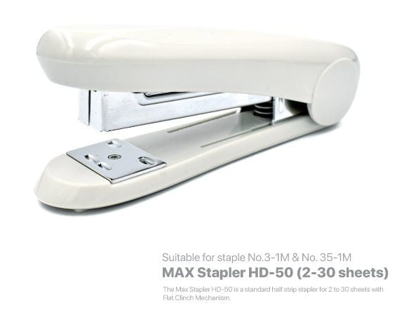 MAX STAPLER HD-50 (2~30 SHEETS) - RANDOM COLOUR
