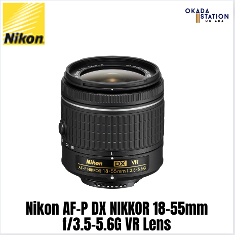 NIKON AF-P DX NIKKOR 18-55MM F/3.5-5.6G VR ZOOM LENS FOR APS-C F-MOUNT CAMERAS - BLACK