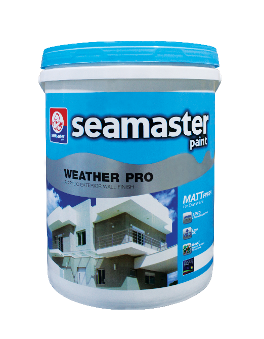 SYK Seamaster Weather Pro (15 Liter) Acrylic Exterior Wall Paint Wall Painting Cat Luar Rumah Luar Bangunan