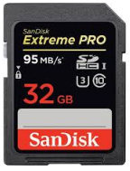 SANDISK SD EXTREME PRO 95MB/S 32GB