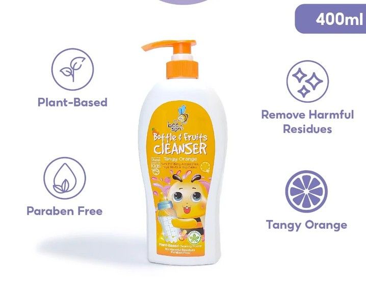 Beeson Liquid Cleanser 400ml / 800ml Flavour Free Tangy Orange 22010 22011 22011 Orange 400ML SL-22010-22011-KK