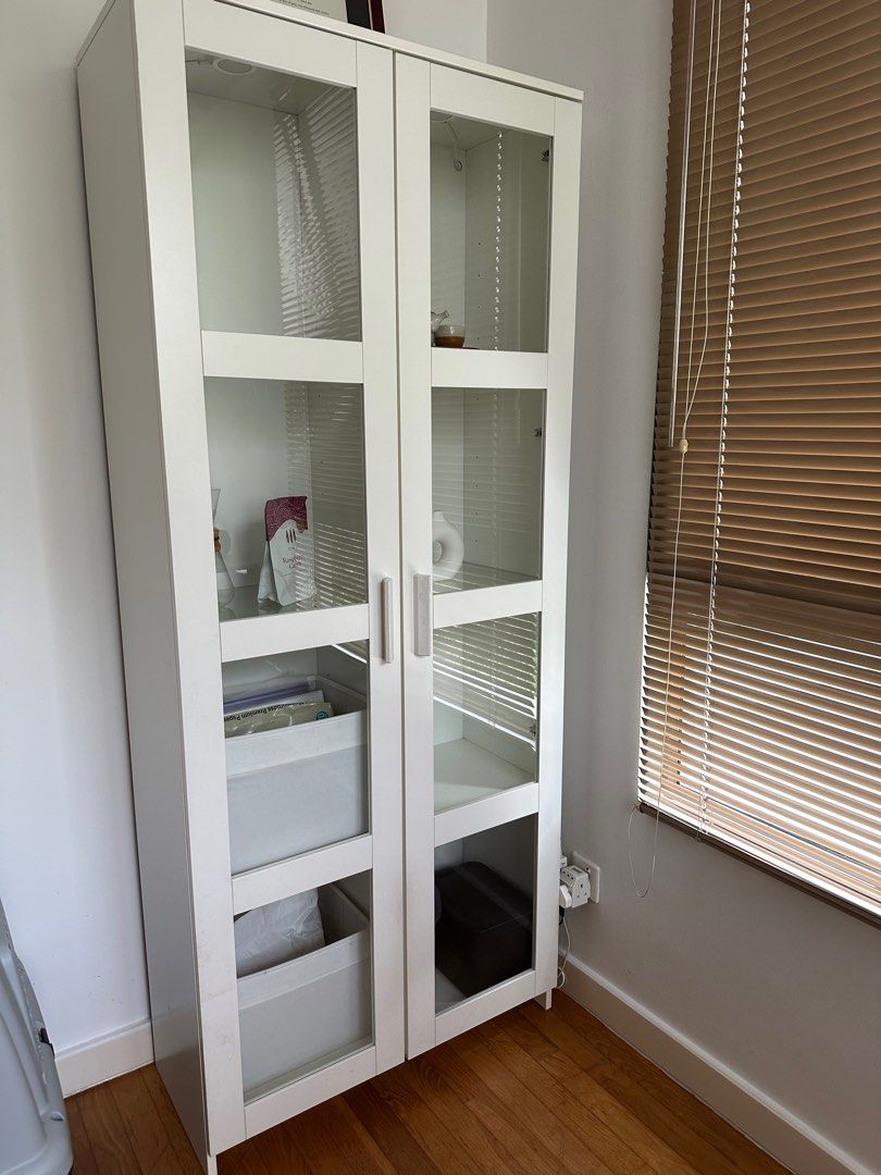 IKEA BRIMNES Glass Door Cabinet