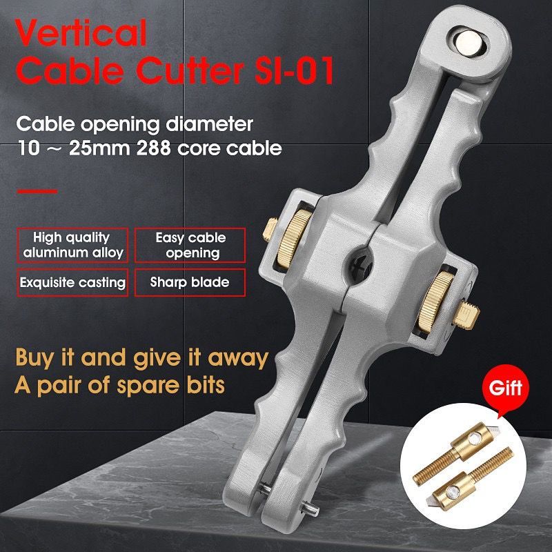SI-01 FIBER OPTICAL CABLE STRIPPER TOOL SI-01 LONGITUDINAL OPENING KNIFE AND TUBE CUTTER SHEATH CABLE SLITTER FS031