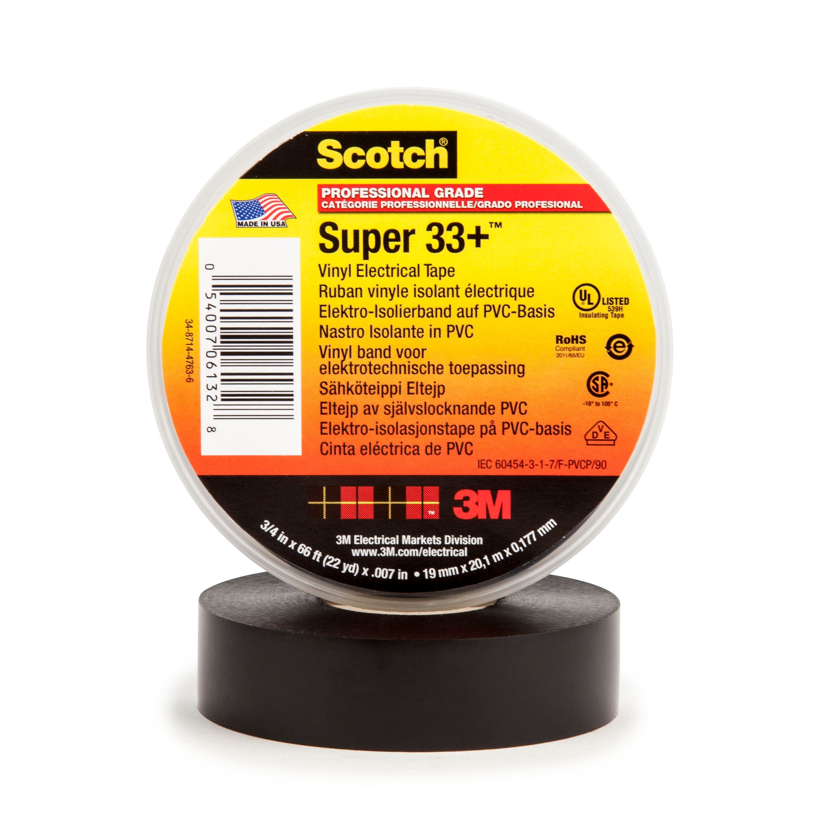 Others *33 Scotch Vinyl Electrical Tape 19mm X 20m Pvc Black