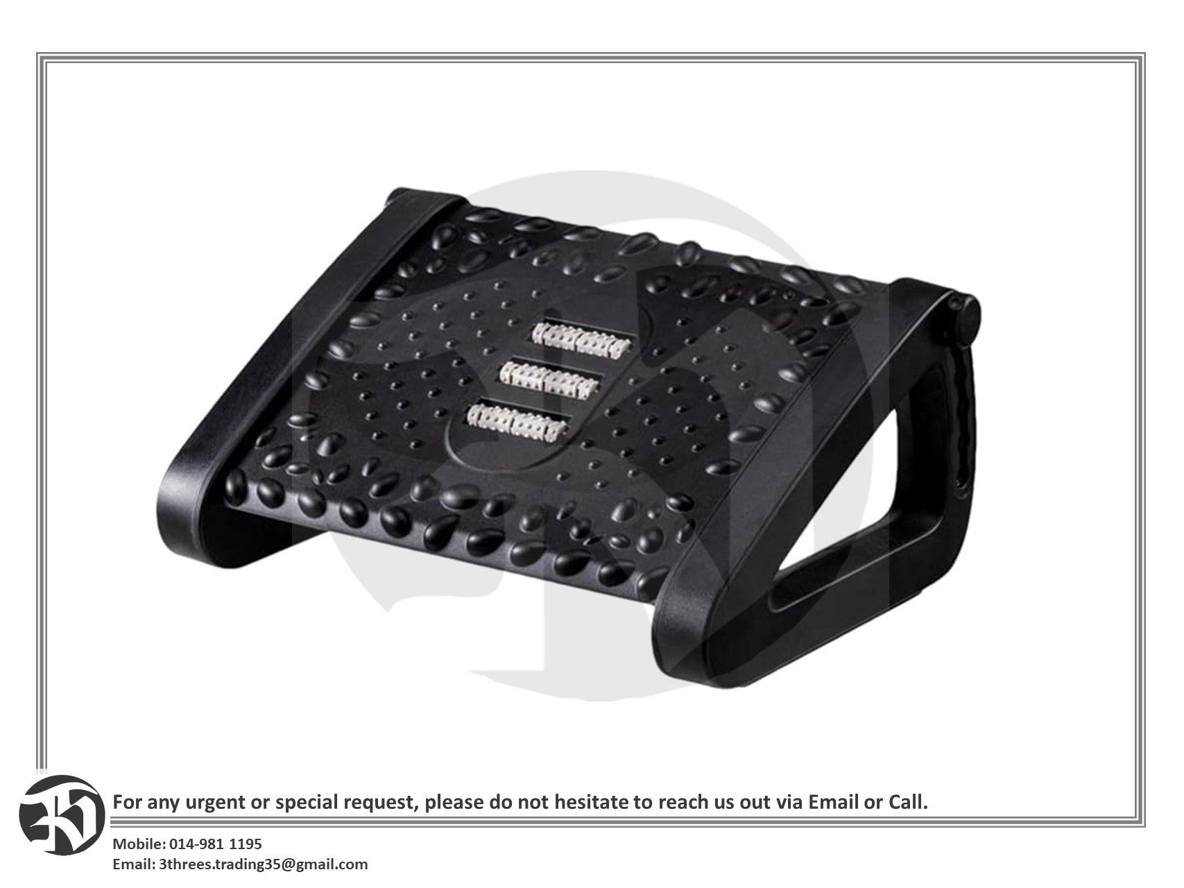 Ergonomic Foot Rest with 6 Adjustable Position
