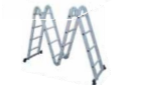 Temo 126 - 470cm Industrial Multi-purpose Aluminum Folding Ladder (4x4)