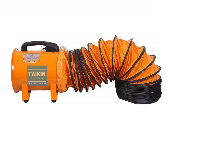 SYSTEMA 12" Portable Ventilator Blower Fan with Flexible Hose 5m