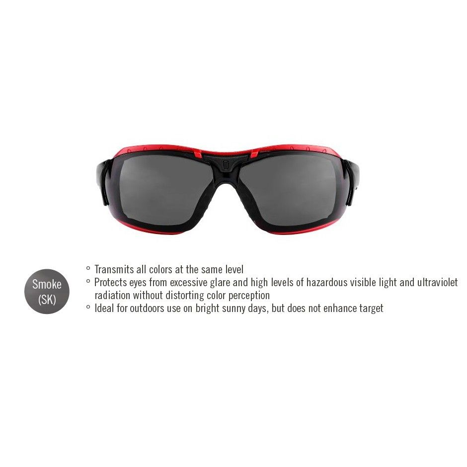 Red Wing Safety Glasses - Heavy Duty 95214 (SMOKE)