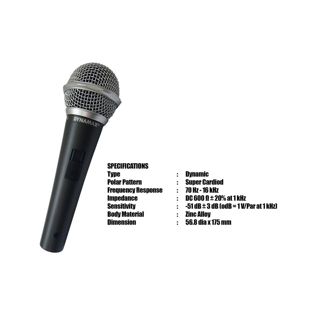 DYNAMAX CARDIOID DYNAMIC MICROPHONE PHDNDX-DM910