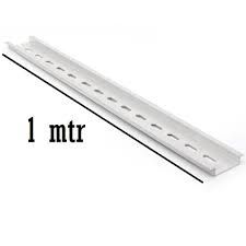 [1 Meter] Aluminium Din Rail / Din Mounting Rail (Silver) For MCB & ELCB