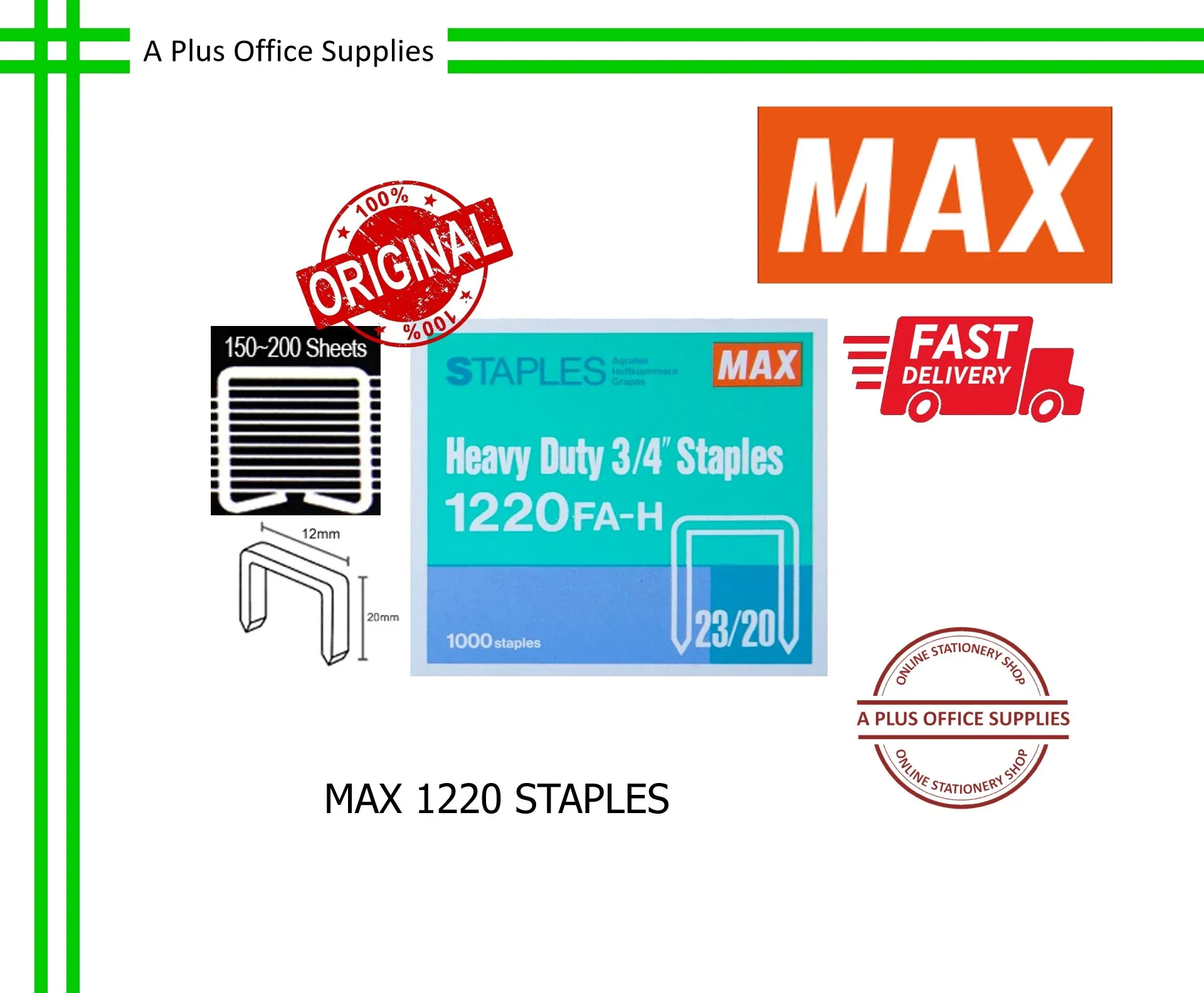 MAX 1220 Staples / Dawai Kokot