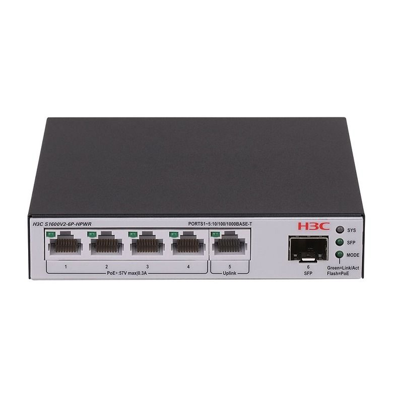 H3C LS-1600V2-6P-HPWR-GL L2 Ethernet Switch