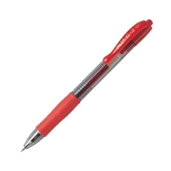 PILOT BALL PEN G2-7 GEL INK/RED