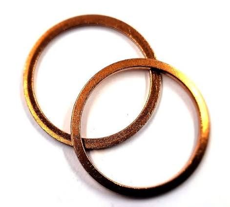 Copper washer (Inner diameter-10 mm, Outer diameter-20mm, Thickness-3mm)