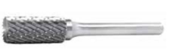 Temo General Series Carbide Burr - 6mm Shank B1225 Double Cut Cylindrical-End Cutting