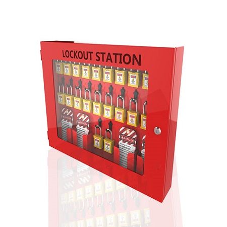 *AFE-D-LOCK *SAFE-D-LOCK Padlock Steel Station Cabinet (V-PSD - 84)
