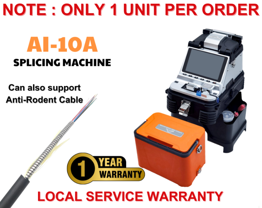SIGNALFIRE AI-10A FIBER OPTIC WELDING SPLICING MACHINE OPTICAL FIBER FUSION SPLICER FULLY AUTOMATIC SM105
