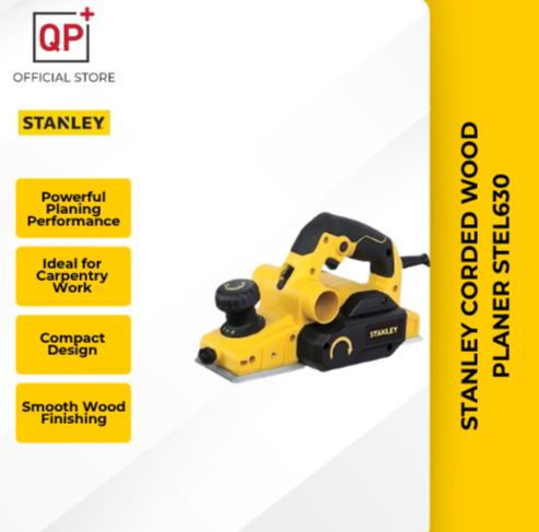STANLEY CORDED WOOD PLANER STEL630 750W 82MM PLANER l MESIN RATAS KAYU BERKORD | 有线木工刨-STEL630