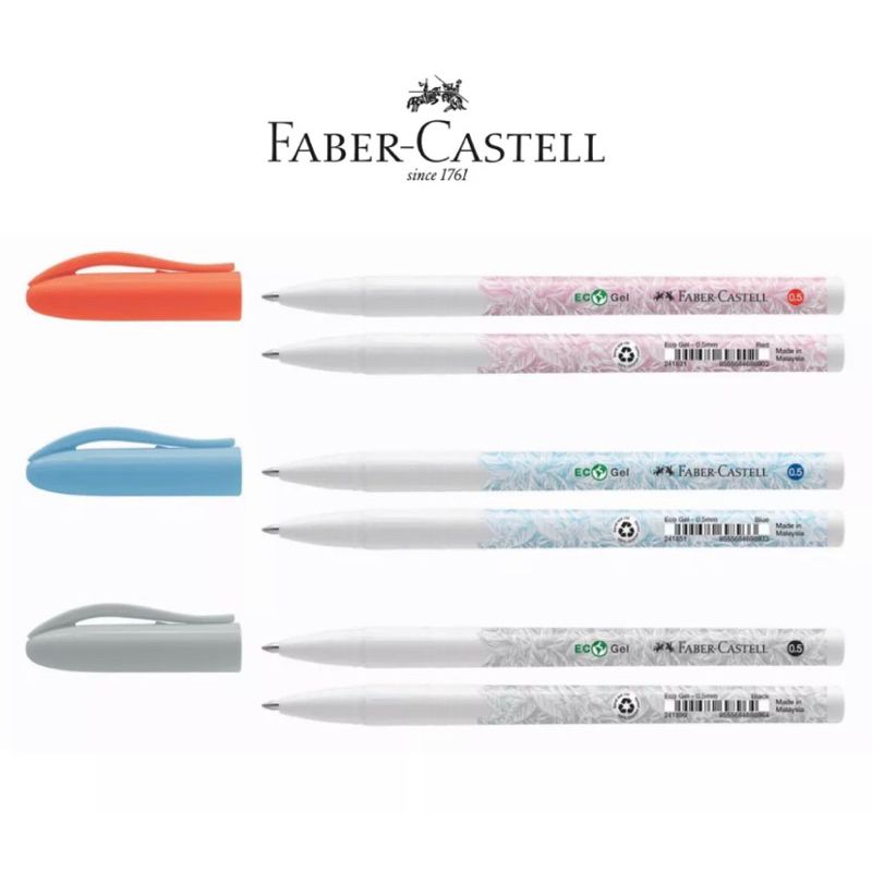 Faber-Castell ECO GEL PEN / FAST DRY GEL INK / 0.7MM / 0.5MM / ALL COLOUR