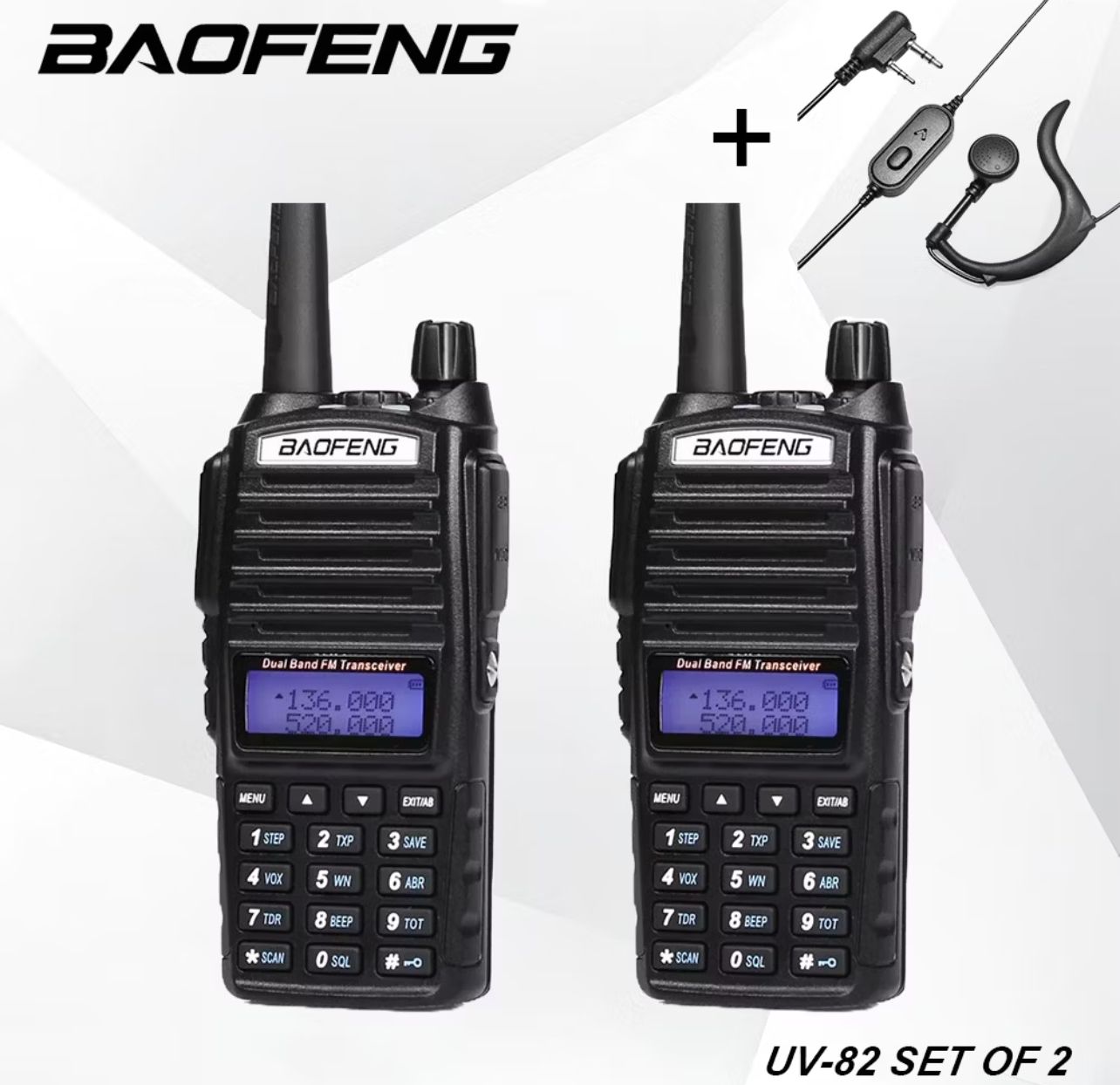 Baofeng UV-82 5W Walkie Talkie Radio VHF UHF Dual Band