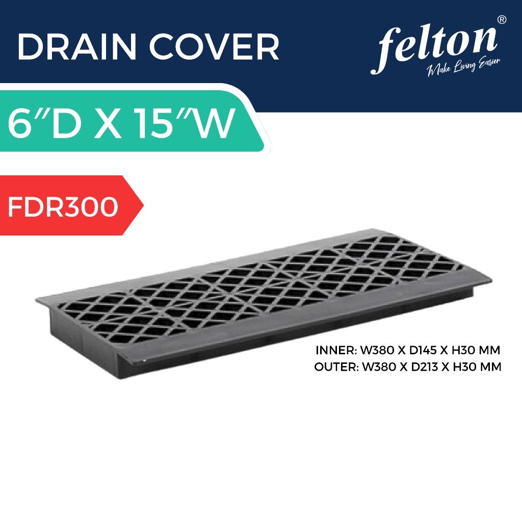 Felton Heavy Duty Drain Cover Penutup Longkang High quality UV Protection FDR300